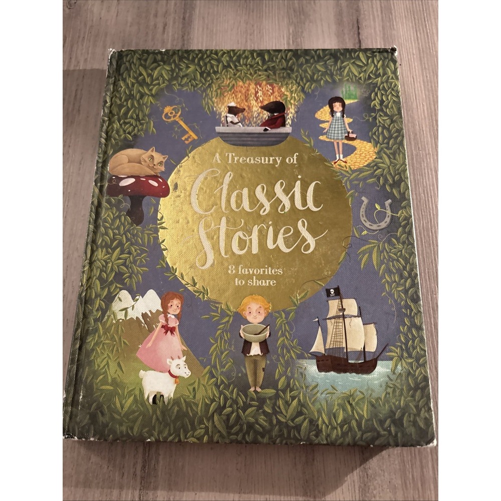 A Treasury of Classic Stories by Parragon Books (2015, Hardcover) Used